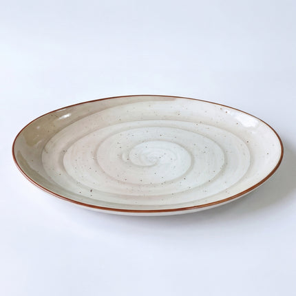 13 inch Rimless Rice Dish ( Grey Colorline )