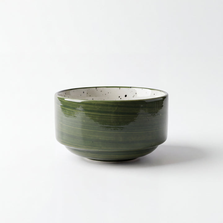 4 inch Soup Bowl ( Outer Dark Green Colorline )