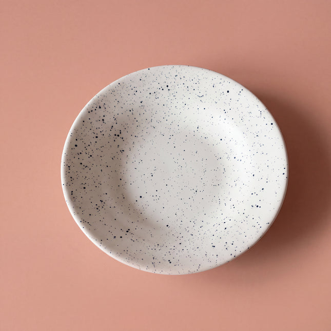 8 inch Deep Gravy Plate ( Snow Onyx )