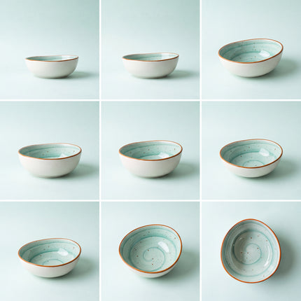 6 inch Curved Bowl ( Teal Colorline )