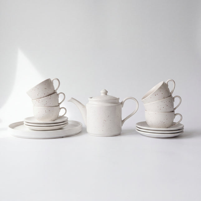 Tea Set - 15 Pieces - ( Snow Cocoa )