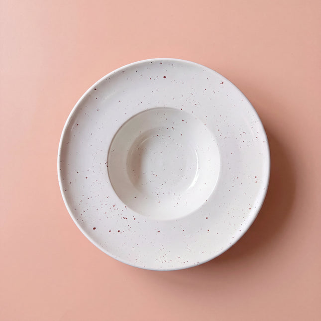 9.5 inch Pasta Plate Deep ( Snow Cocoa )