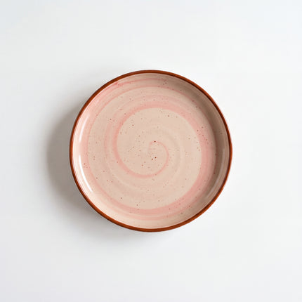 8 inch Pebble Edge Plate ( Pink Colorline )