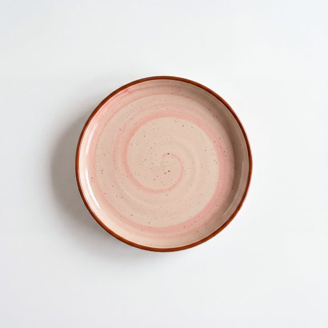 8 inch Pebble Edge Plate ( Pink Colorline )