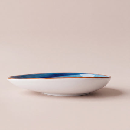 11"x9" Triangular Platter ( Cobalt Blue Colorline )