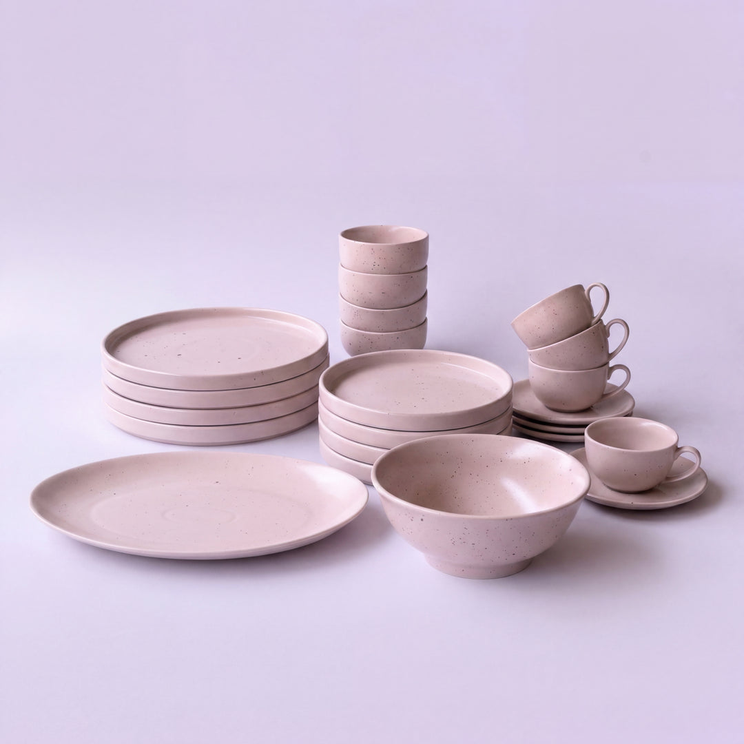 22 Pieces Dinner Set ( 4 Persons ) ( Old Rose Matte )