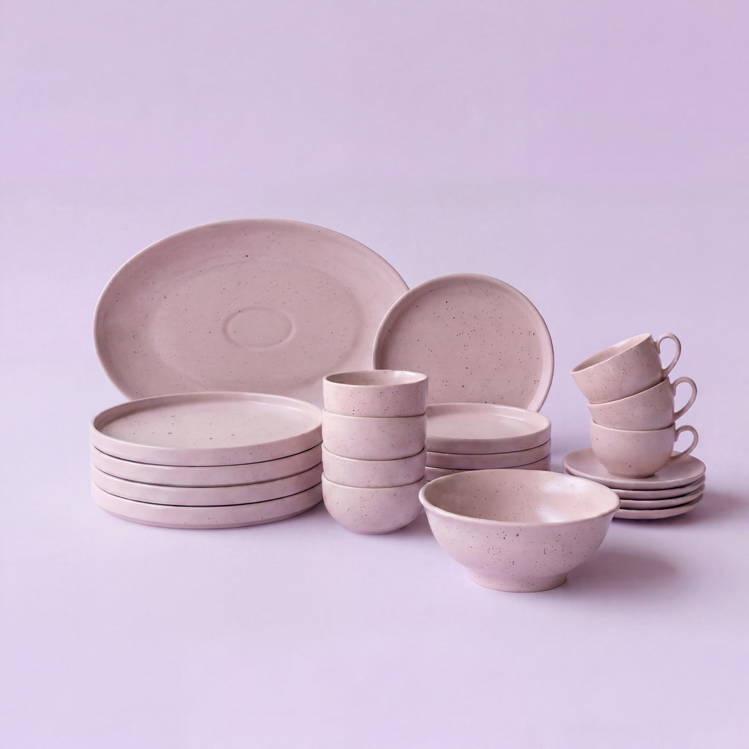 22 Pieces Dinner Set ( 4 Persons ) ( Old Rose Matte )