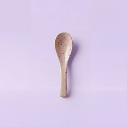 Ceramic Soup Spoon ( Old Rose Matte )