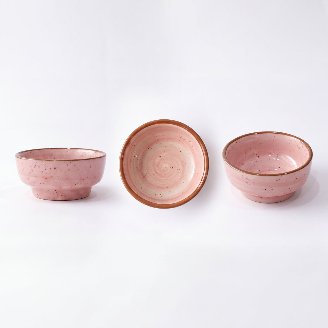 Round Sauce Ramekin small ( Rosewater ) ( Set of 3 )