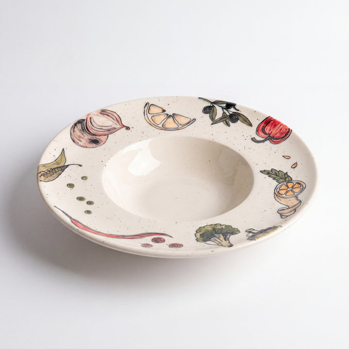 9.5 inch Pasta Plate Deep ( Tuscan Market )
