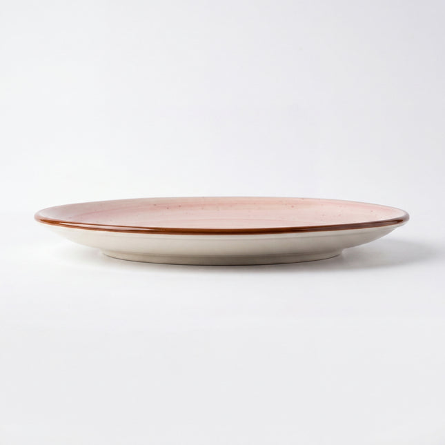 10 inch Rimless Plate ( Pink Colorline )