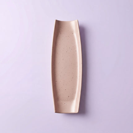 Curved Sushi Platter 14"x4" ( Old Rose Matte )