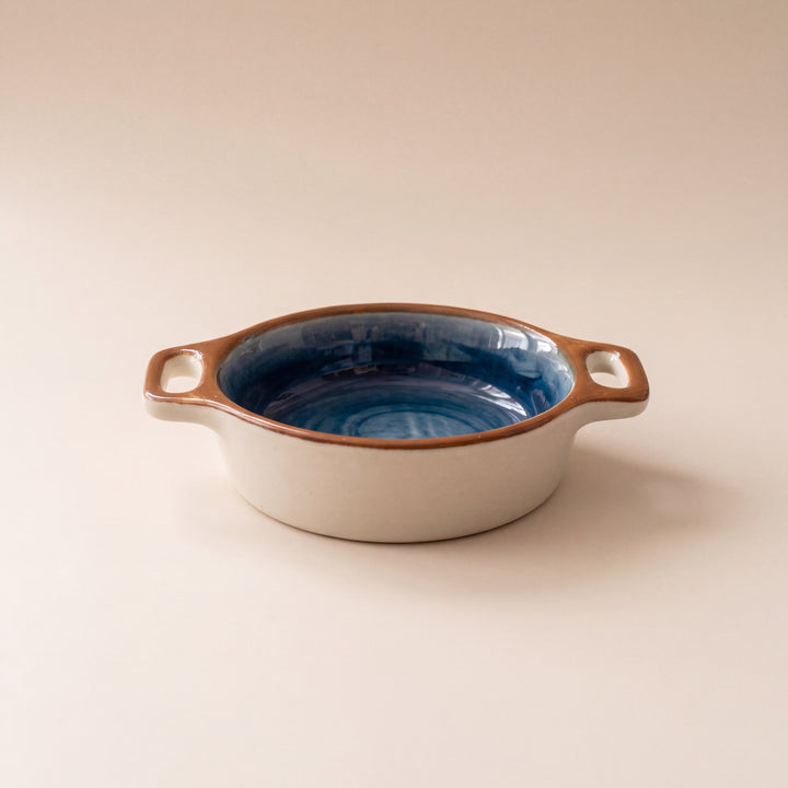 Double Handle Dip Ramekin ( Indigo )