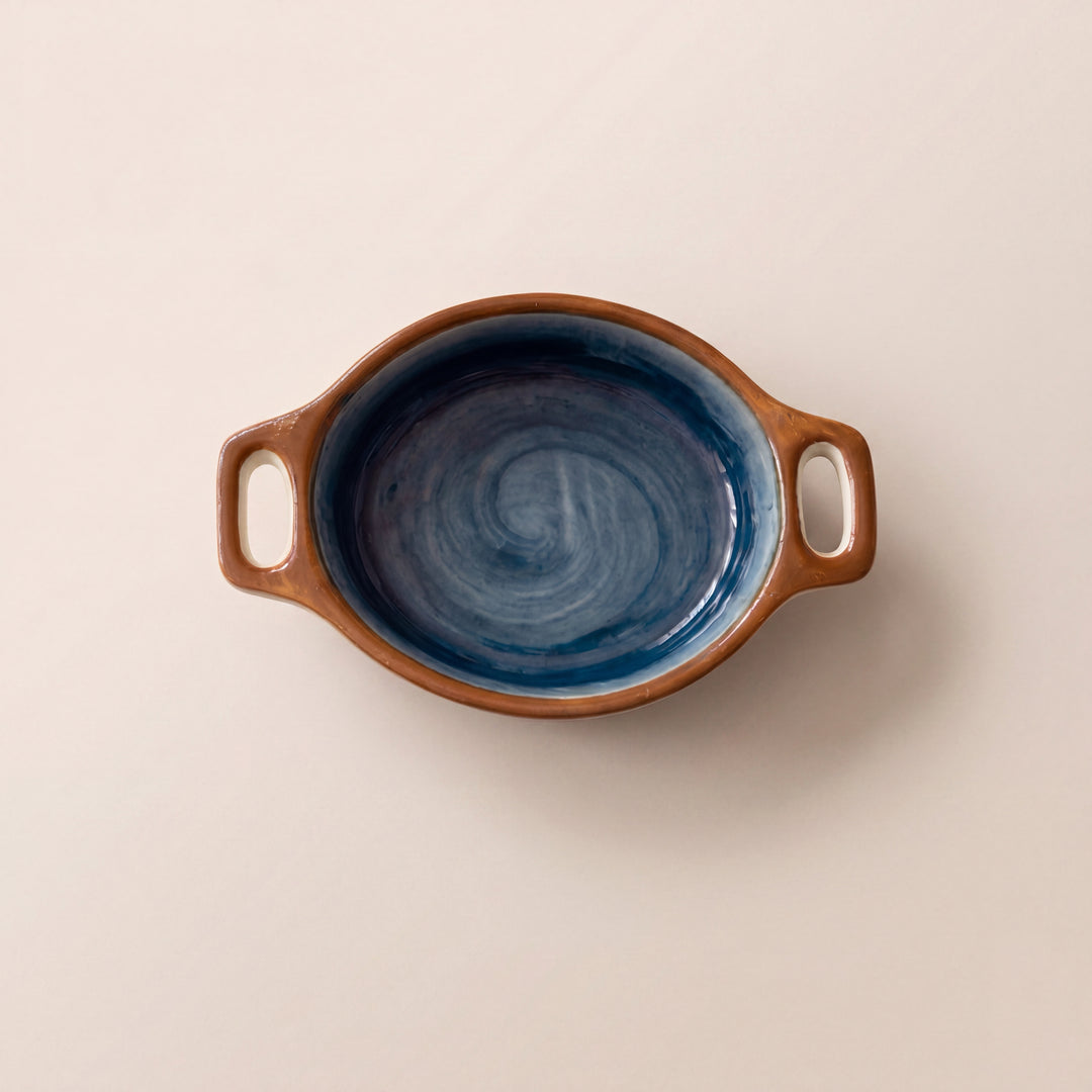 Double Handle Dip Ramekin ( Indigo )