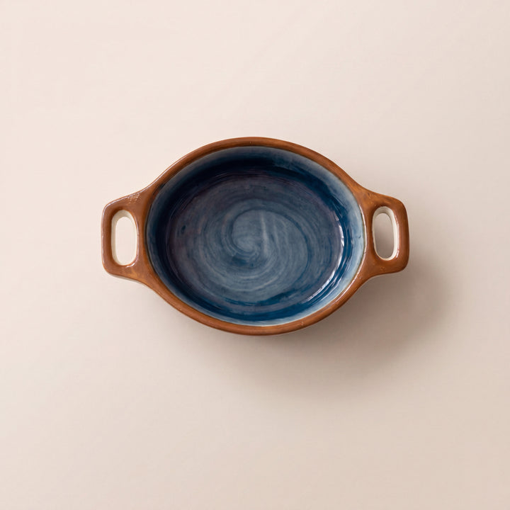 Double Handle Dip Ramekin ( Indigo )