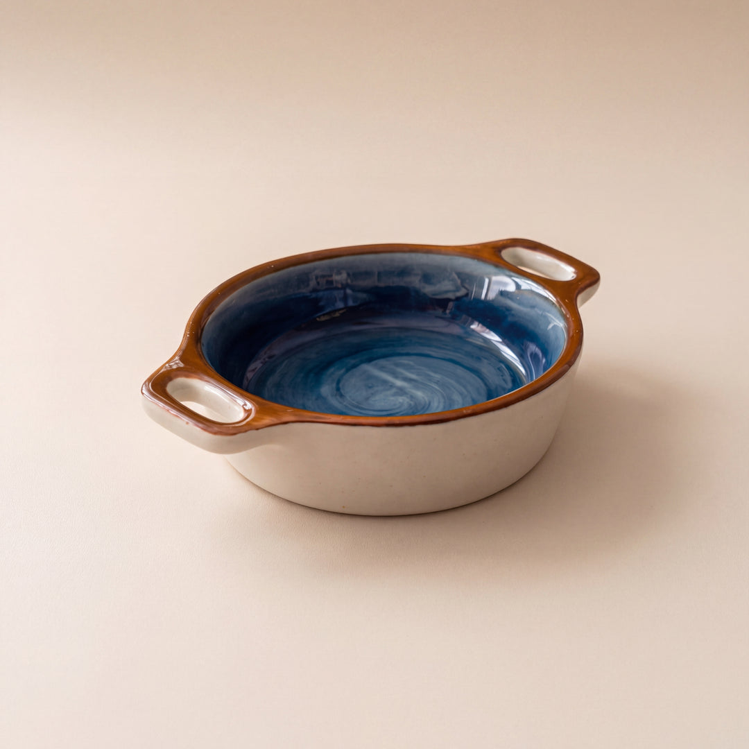 Double Handle Dip Ramekin ( Indigo )