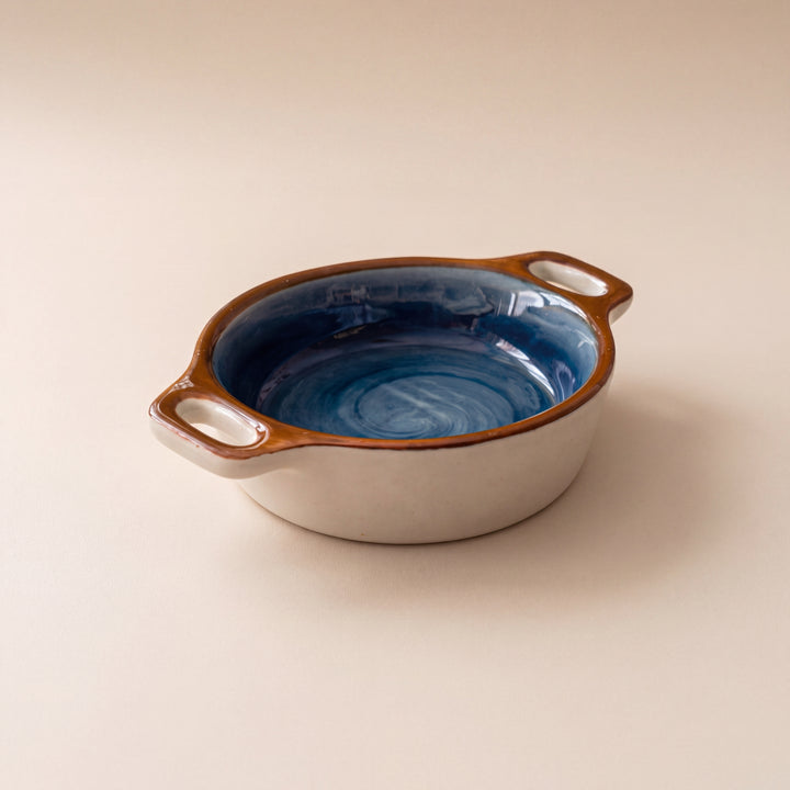Double Handle Dip Ramekin ( Indigo )