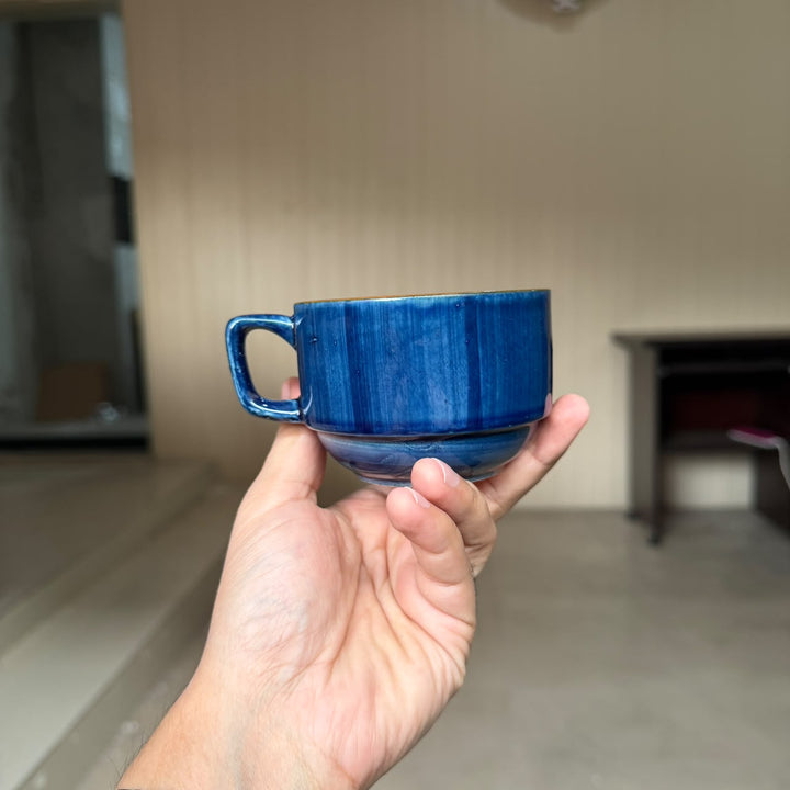 Leftover NH Cup ( Indigo ) ( 200 ml ) ( Set of 6 )