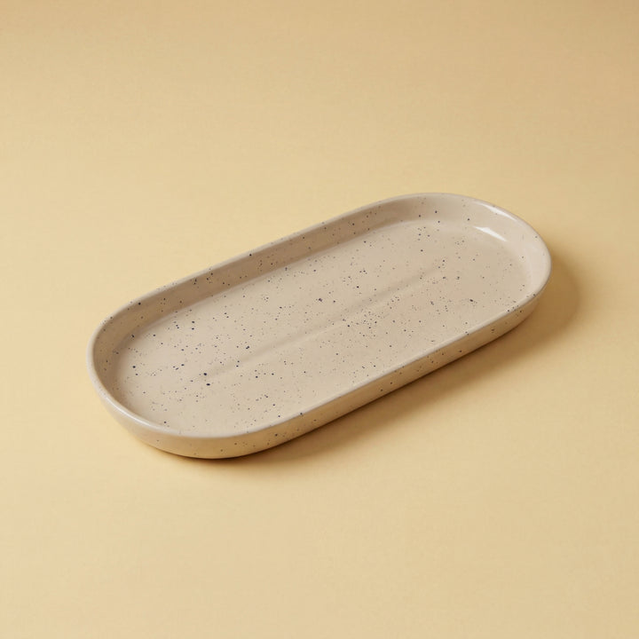 NV Oval Small Platter 12"x4.8" ( Dune )