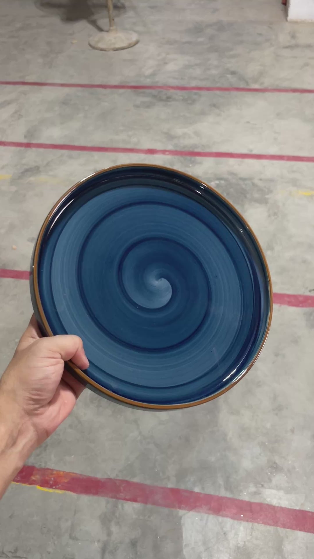 Leftover 10 inch Classic Plate ( Indigo )