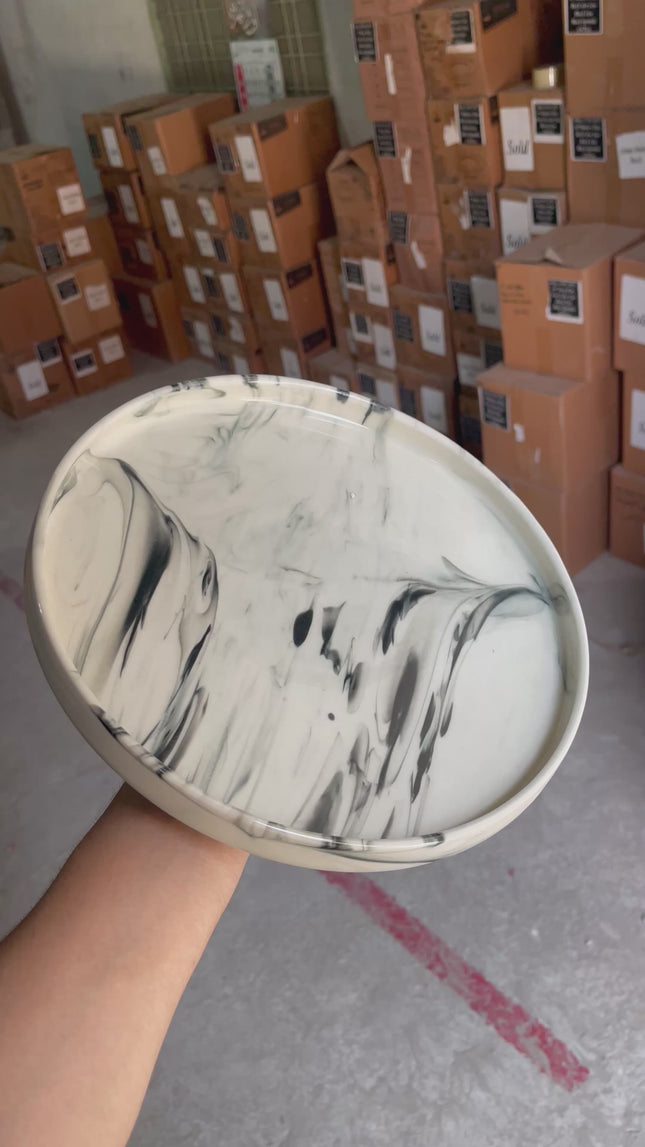 Leftover 10 inch Classic Plate ( Black Marble )