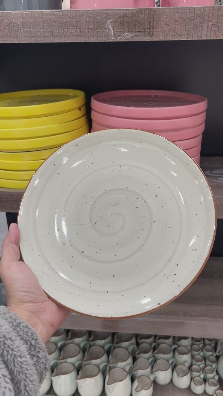 Leftover 10 inch Rimless Plate ( Ash )