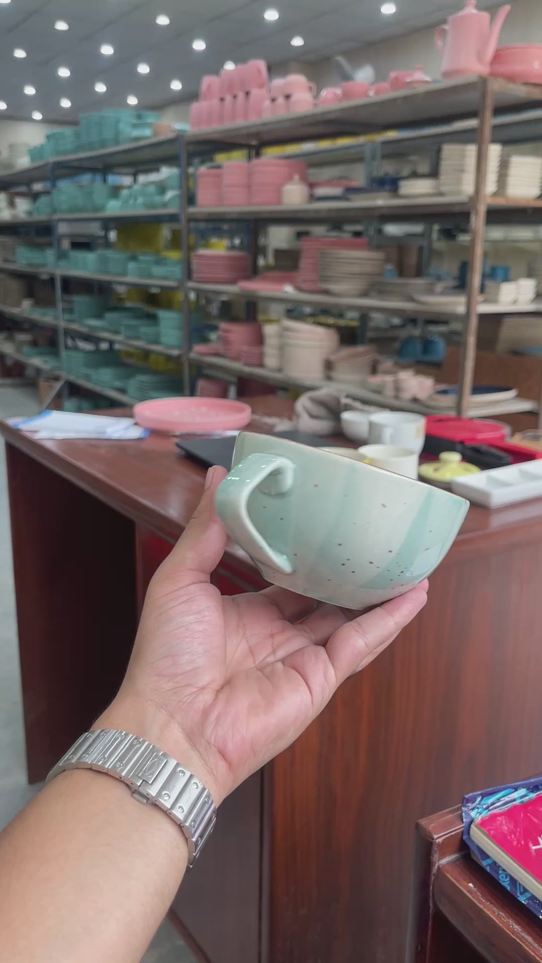 Leftover D Handle Coffee Cup Small ( Breeze ) ( 220 ml )