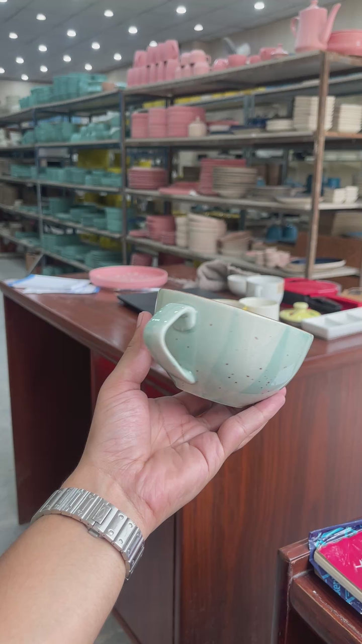 Leftover D Handle Coffee Cup Small ( Breeze ) ( 220 ml )