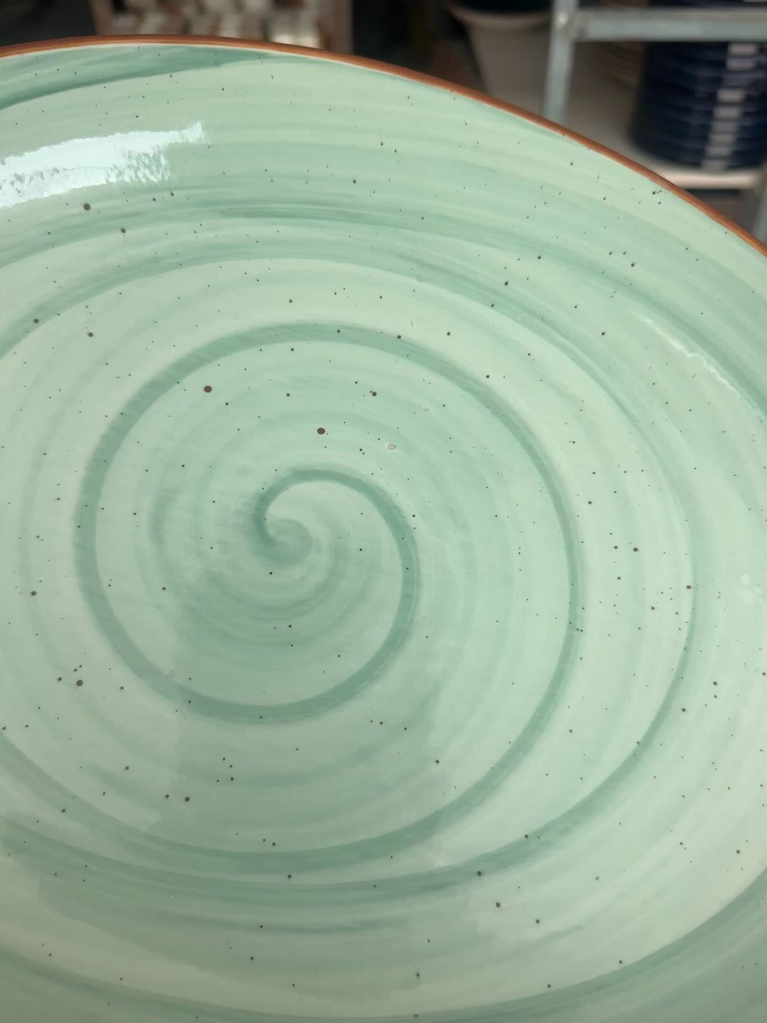 Leftover 13 inch Rimless Rice Dish ( Breeze )