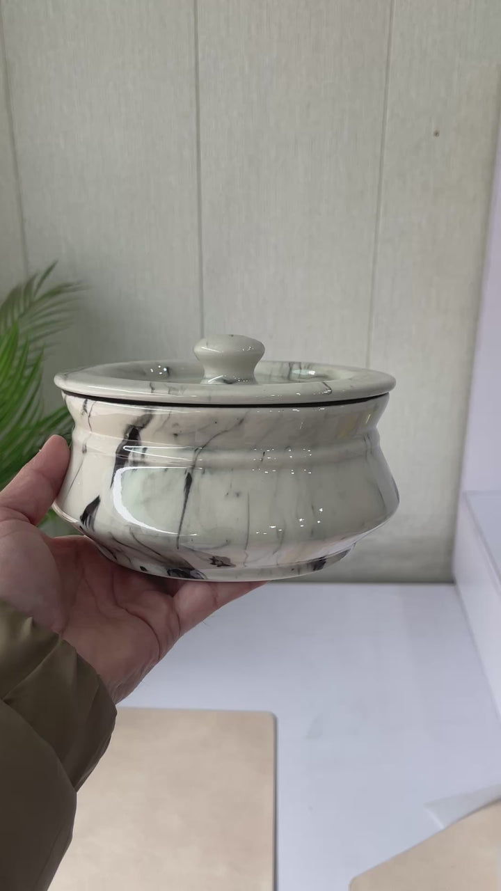 Leftover 6.5 inch Handi ( Black Marble )