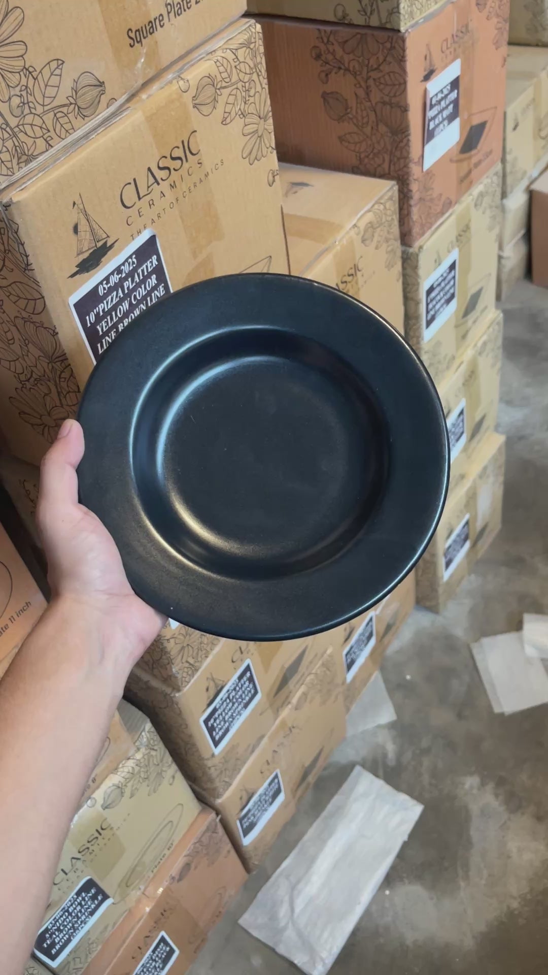 Leftover 9 inch Deep Plate ( Noir )