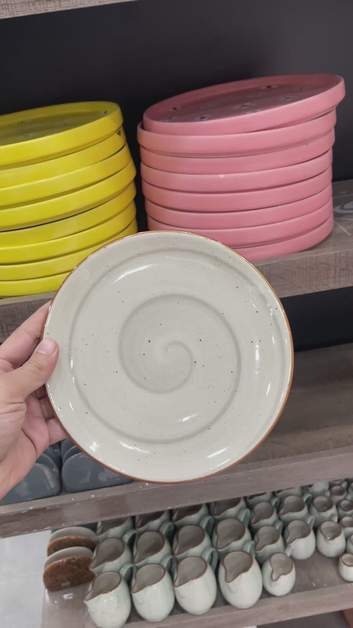 Leftover 8 inch Rimless Plate ( Ash )