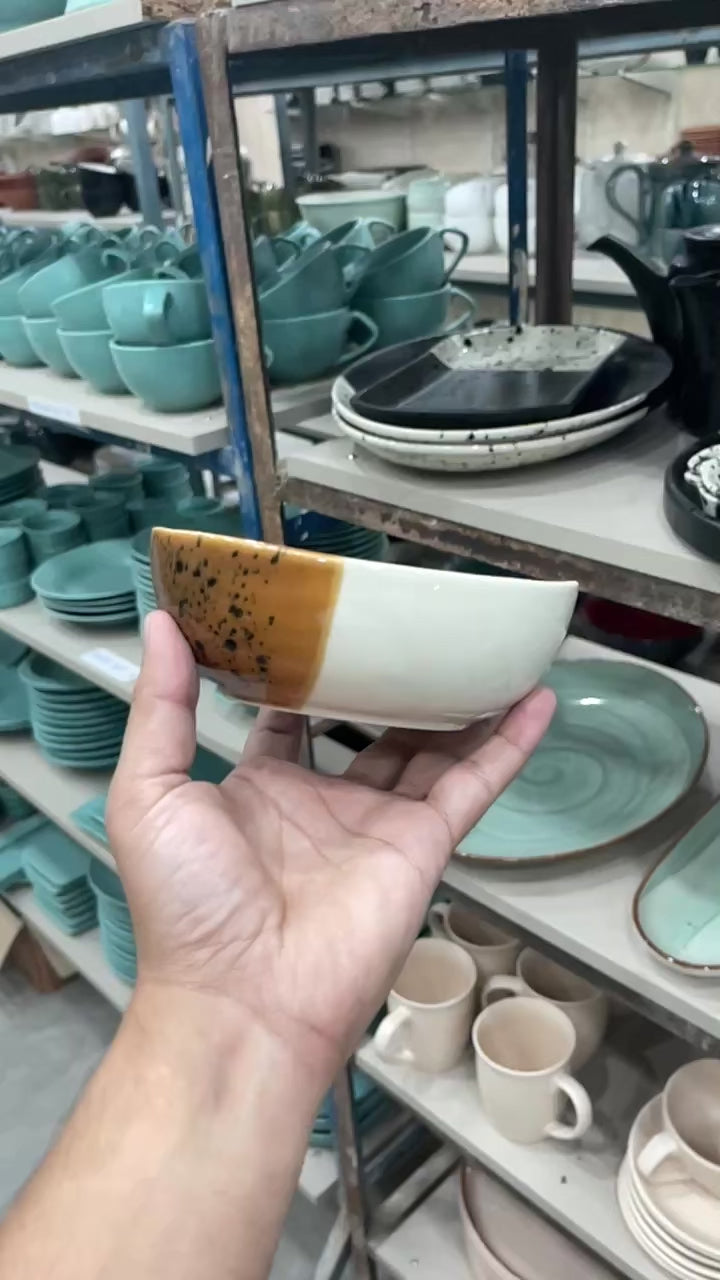 Leftover 6 inch Curved Bowl ( Sandstorm series )