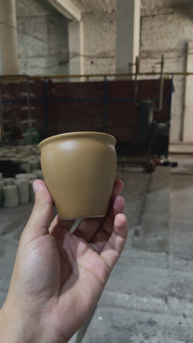 Leftover Tea Cups Pack of 6 ( Matte Light Brown )