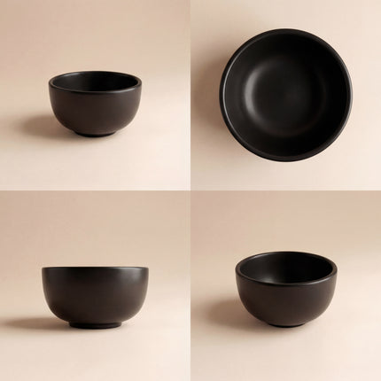 Round Sauce Ramekin Large ( Textured Black Matte )