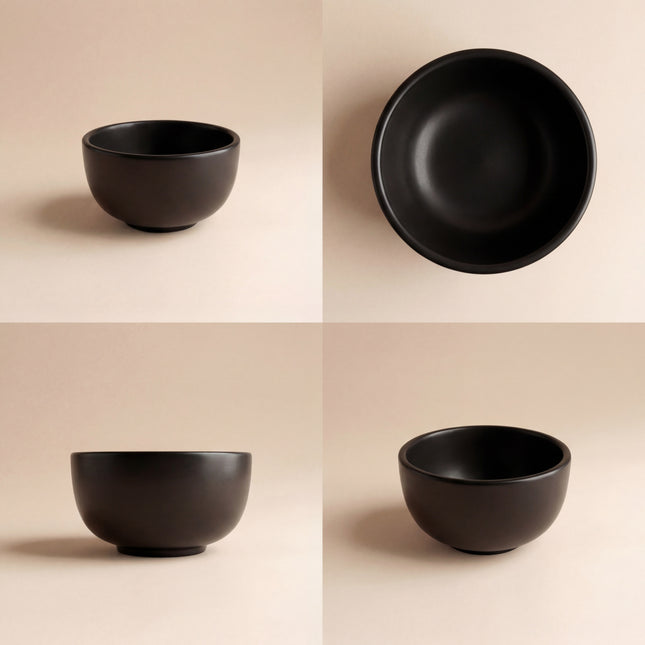 Round Sauce Ramekin Large ( Textured Black Matte )