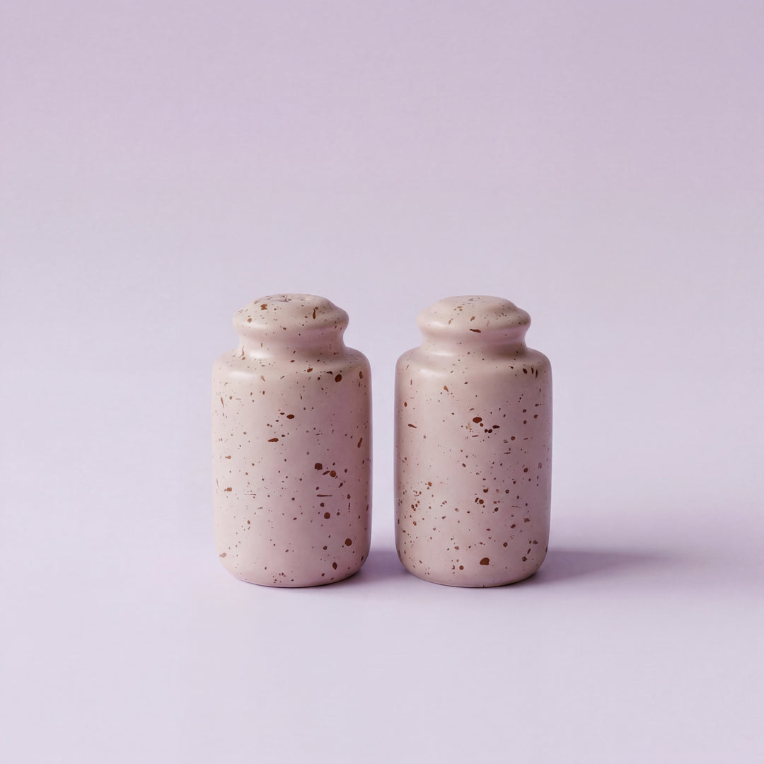 Salt Pepper Shakers ( Old Rose Matte ) (Two Pieces ) ( 1 Hole )