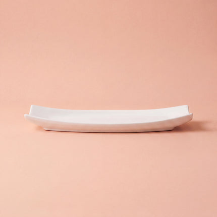 Curved Sushi Platter 14"x4" ( Glossy White )