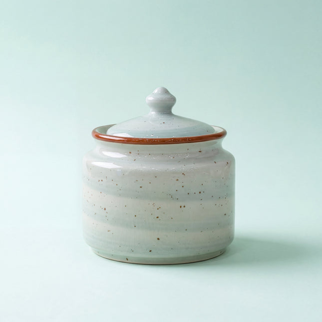 RK Sugar Pot ( Teal Colorline ) ( 360 ml )