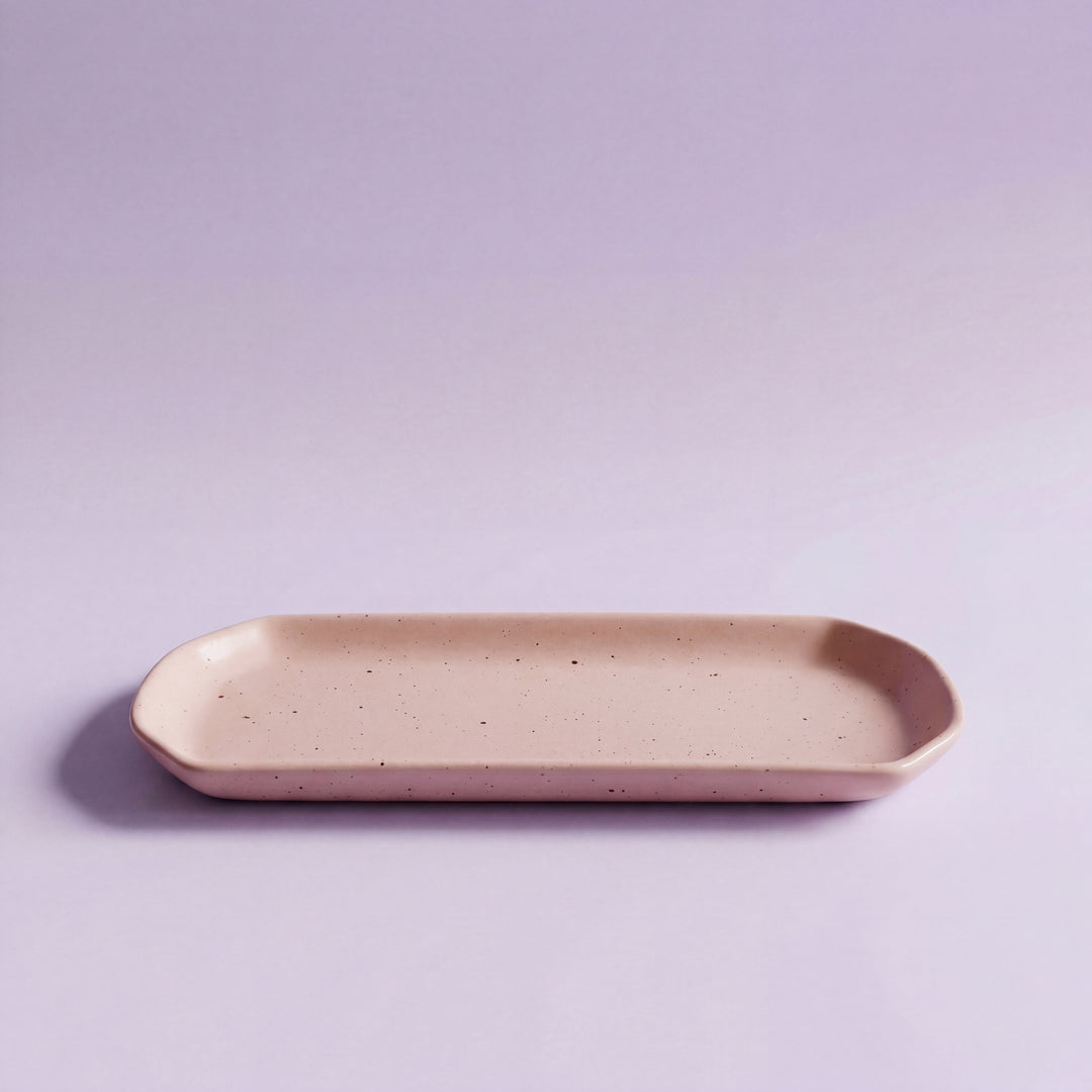 11.5"x6" YM Rectangular Platter ( Old Rose Matte )