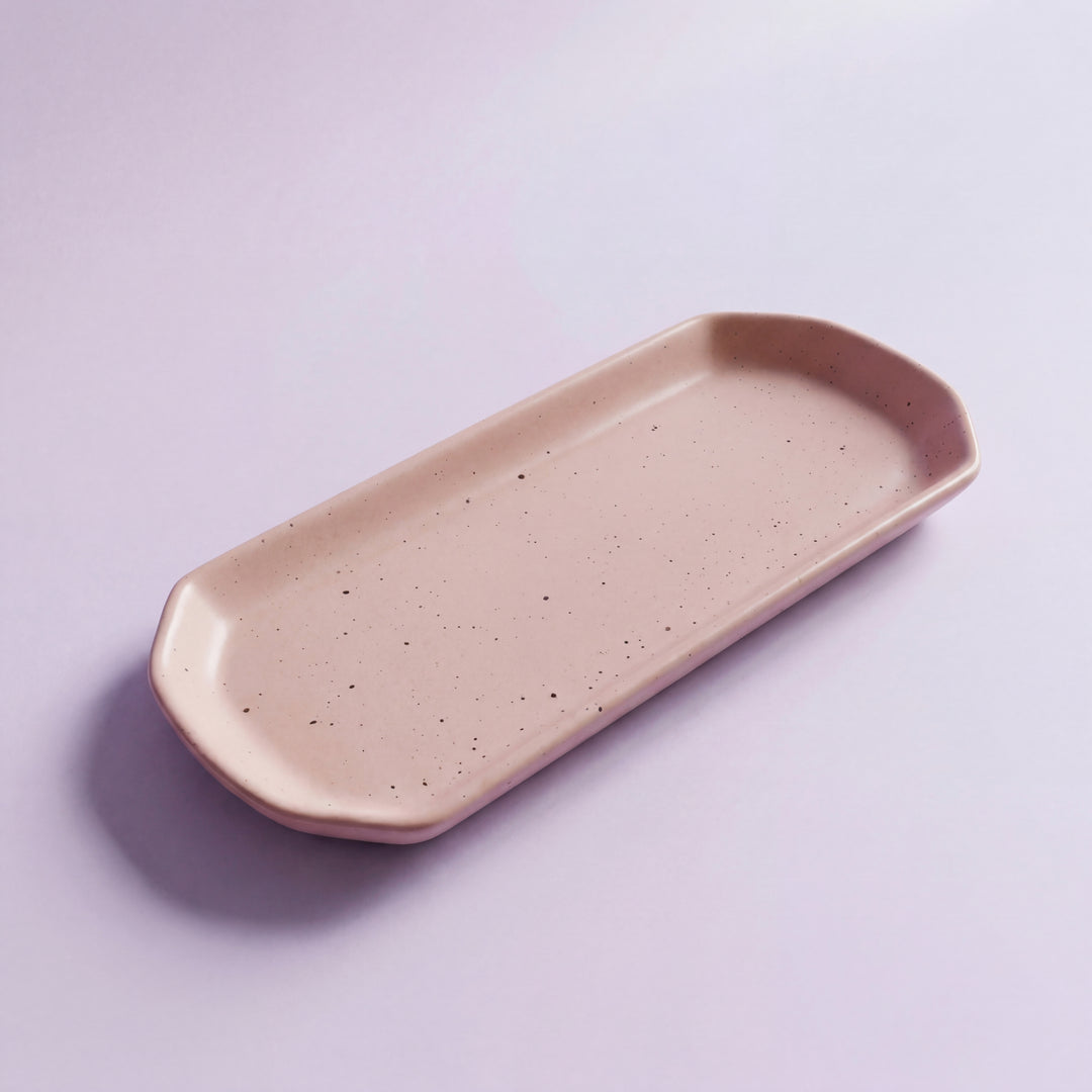 11.5"x6" YM Rectangular Platter ( Old Rose Matte )