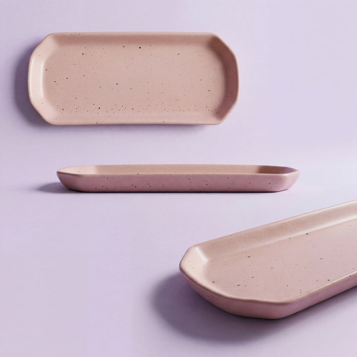 11.5"x6" YM Rectangular Platter ( Old Rose Matte )